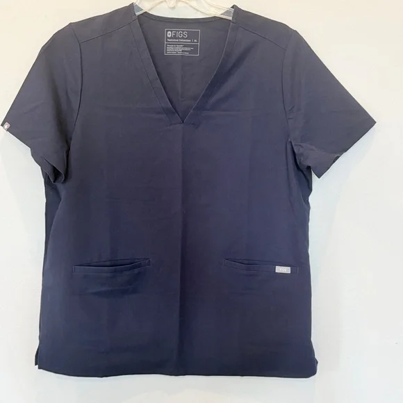 Lot of 2 Figs Navy Blue Scrub Sets (2 tops/2 pants) 520224Q - Picture 5 of 9